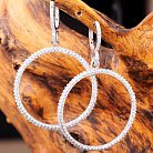 Серебряные серьги кольца 121129 от ювелирного магазина Оникс - 5