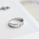 Срібний перстень "Love" 111718 от ювелирного магазина Оникс - 2