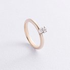 Помолвочное кольцо с бриллиантом (желтое золото) кб0538м от ювелирного магазина Оникс