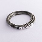 Шелковый шнурок цвета Хаки с гладкой серебряной застежкой (3мм) 18396 от ювелирного магазина Оникс