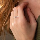 Золотое кольцо с дорожкой камней (бриллианты) кб0440cha от ювелирного магазина Оникс - 4