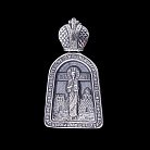 Серебряная подвеска-икона с чернением 13400 от ювелирного магазина Оникс