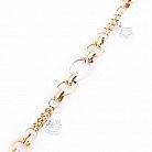 Золотой браслет с подвесками с фианитами б01675 от ювелирного магазина Оникс - 1