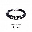 Кожаный браслет Morza Magellan Dream (Мечта) со вставками из серебра M0106-D11 от ювелирного магазина Оникс