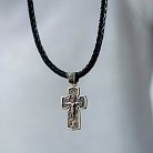 Золотой православный крест "Распятие. Архангел Михаил" п02759 от ювелирного магазина Оникс - 2