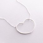 Серебряное колье "Сердце" 181235 от ювелирного магазина Оникс - 2
