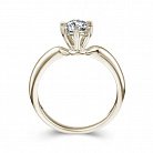 Золотое помолвочное кольцо с бриллиантом zbrdr1352218 от ювелирного магазина Оникс - 3
