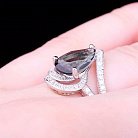 Серебряное кольцо (фианиты, синтетическая шпинель) к031 от ювелирного магазина Оникс - 4