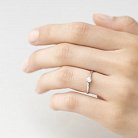 Помолвочное кольцо в белом золоте (фианит) к05190 от ювелирного магазина Оникс - 5