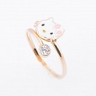 Детское золотое кольцо "Hello kitty" к03448 от ювелирного магазина Оникс