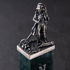 Серебряная фигура ручной работы "Наполеон Бонапарт" 23138 от ювелирного магазина Оникс - 2