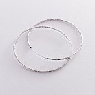 Серьги - кольца в серебре (6.4 см) 122971 от ювелирного магазина Оникс