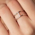 Серебряное кольцо с фианитами 901-01008 от ювелирного магазина Оникс - 5