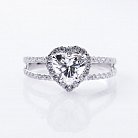 Золотое помолвочное кольцо "Сердце" с бриллиантами р0636б от ювелирного магазина Оникс