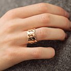 Широкое кольцо "Элизабет" в красном золоте к08029 от ювелирного магазина Оникс - 3