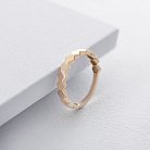 Золотое кольцо без камней к06214 от ювелирного магазина Оникс - 2