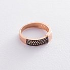 Золотое кольцо с фианитами к05997 от ювелирного магазина Оникс - 2