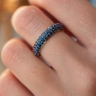 Золотое кольцо с сапфирами кб0446gl от ювелирного магазина Оникс - 4