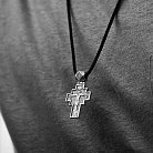 Серебряный православный крест с чернением 132488 от ювелирного магазина Оникс - 4