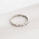 Серебряное кольцо с сердечками 112009 от ювелирного магазина Оникс - 6