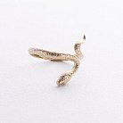 Каблучка "Змія" у жовтому золоті к07994 от ювелирного магазина Оникс - 4