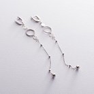 Срібні сережки (фіаніти) 122312 от ювелирного магазина Оникс