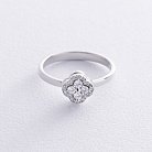 Золотое кольцо "Клевер" с бриллиантами 233791121 от ювелирного магазина Оникс