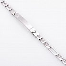 Мужской серебряный браслет плетение "Фигаро" 14661 от ювелирного магазина Оникс - 2