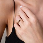 Золотое кольцо "Сердце" к06877 от ювелирного магазина Оникс - 9