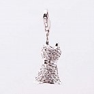 Серебряная подвеска "Котик" с фианитами 131013кот от ювелирного магазина Оникс