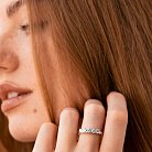 Золотое кольцо с бриллиантами кб0092cha от ювелирного магазина Оникс - 1