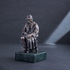 Серебряная фигура ручной работы "Еврейский портной за работой" сер00051 от ювелирного магазина Оникс