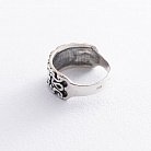 Серебряное кольцо с узором 11277 от ювелирного магазина Оникс - 1