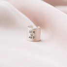 Серебряная серьга-каффа "Sex is art" (матовая) 122703s от ювелирного магазина Оникс - 5