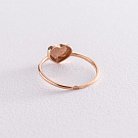 Золотое кольцо "Сердце" к05539 от ювелирного магазина Оникс - 2
