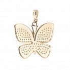 Золота підвіска "Метелик з фіанітами" п02841 от ювелирного магазина Оникс - 1