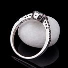 Помолвочное кольцо с бриллиантами и изумрудом к252 от ювелирного магазина Оникс - 4
