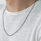 Мужская серебряная цепочка "Бесконечность" 15157 от ювелирного магазина Оникс - 1