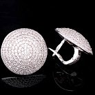 Серебряные сережки с фианитами 12968 от ювелирного магазина Оникс - 2