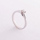 Золотое помолвочное кольцо с бриллиантом кб0155 от ювелирного магазина Оникс