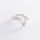 Серебряное кольцо с фианитом 11818 от ювелирного магазина Оникс