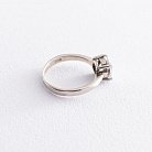 Серебряное помолвочное кольцо с фианитом 112118 от ювелирного магазина Оникс - 1