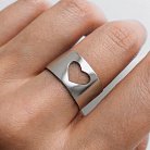 Серебряное кольцо "Сердце" 112229 от ювелирного магазина Оникс - 7