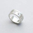 Перстень "Отче наш" з діамантом 112126 от ювелирного магазина Оникс