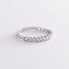 Серебряное кольцо с фианитами 112579 от ювелирного магазина Оникс - 3