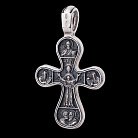 Срібний хрест з розп'яттям 13088 от ювелирного магазина Оникс - 3