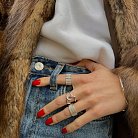 Широкое серебряное кольцо "Бьянка" 112692 от ювелирного магазина Оникс - 8