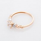 Золотое помолвочное кольцо с фианитами к04903 от ювелирного магазина Оникс - 1