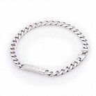 Чоловічий срібний браслет плетіння "панцирні" 14669 от ювелирного магазина Оникс