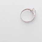 Золотое помолвочное кольцо (фианиты) к05203 от ювелирного магазина Оникс - 2